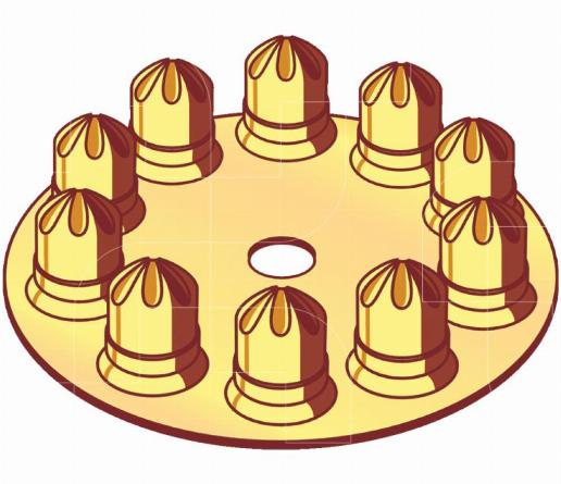 P3X kruitpatronen in disk