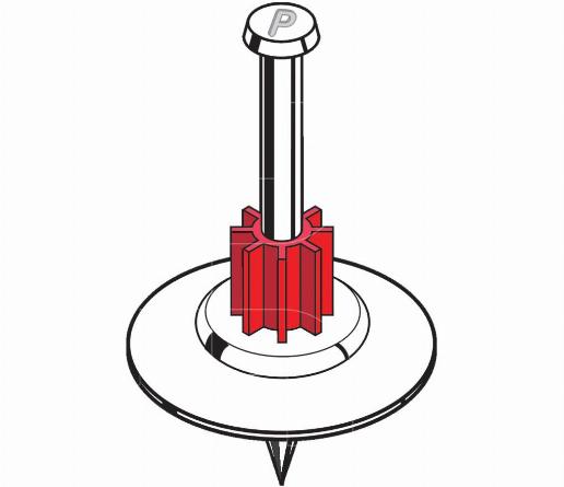 Nagel met isolatierondel