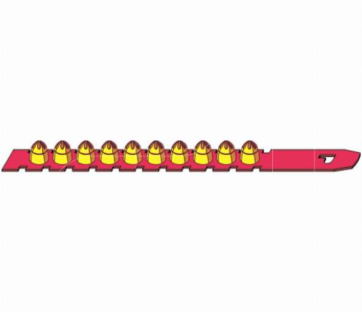 P450 kruitpatronen in strip