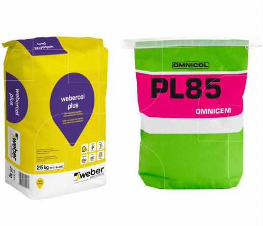 Tegellijm en legmortels