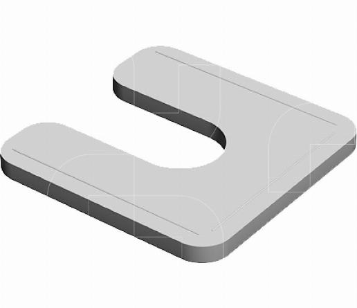 Onderlegplaatje / afstandsplaatje met opening