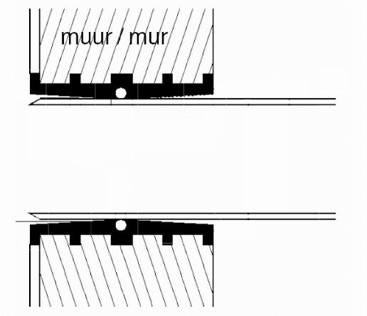 Muurdoorvoer voor pvc buizen