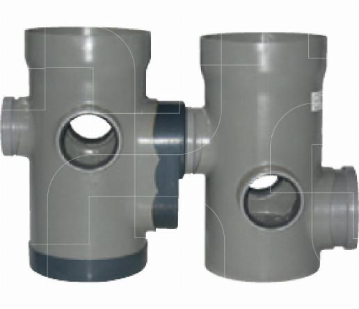 Dubbele putten met kraag