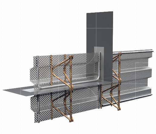 Omkeerprofiel vertand actieve waterkering type V