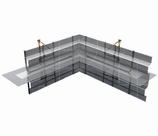 Hoekprofiel vertand actieve waterkering type V