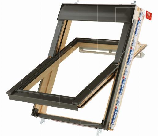 Keylite Tuimelraam Grenen - standaard beglazing