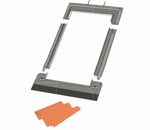 Keylite Gootstuk klassieke uitvoering dakpan (CWTRF)