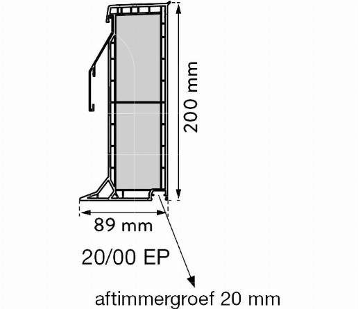PVC - opstand 20/00 EP