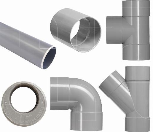 PVC buizen en hulpstukken voor sanitair