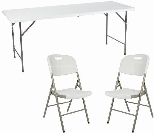 Vouwtafels en vouwstoelen