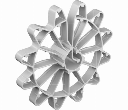 Afstandhouders UNI20 (verticaal) groot klembereik