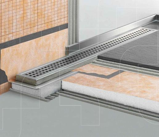 Kerdi-Line V afvoer verticaal