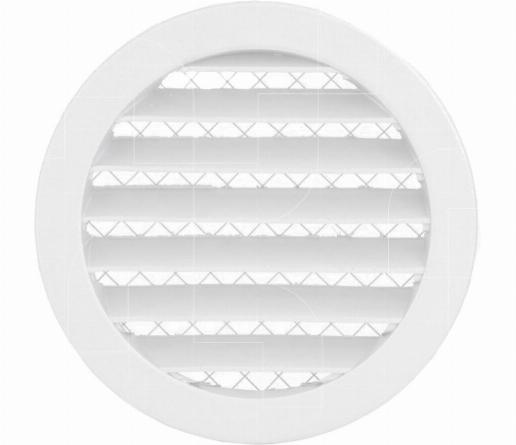 Gevelrooster rond wit