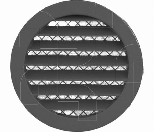Gevelrooster rond zwart