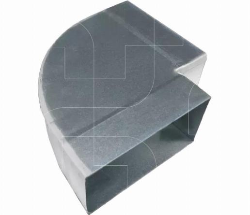 Bocht kort horizontaal 90°