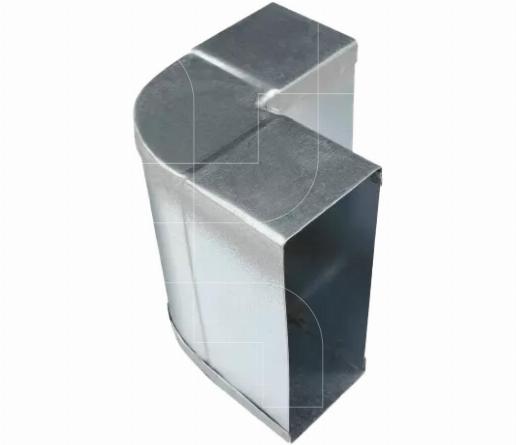 Bocht kort verticaal 90°