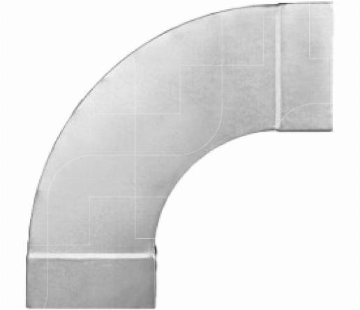 Bocht lang horizontaal 90°