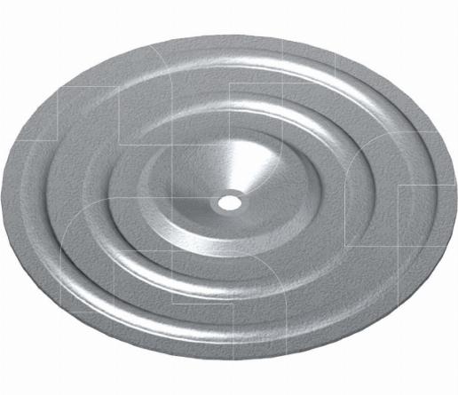 Drukverdeelplaatje rond