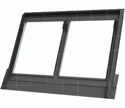 Keylite horizontaal koppelgootstuk dakpan (QLSRF)